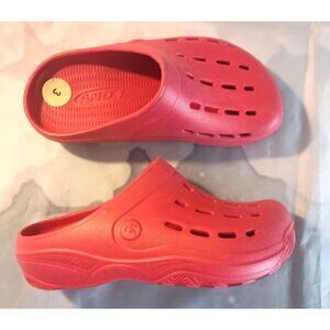 And1 Red Clogs Women 5 Youth 3 Slip-On Shoes Brand New Never Worn NWB